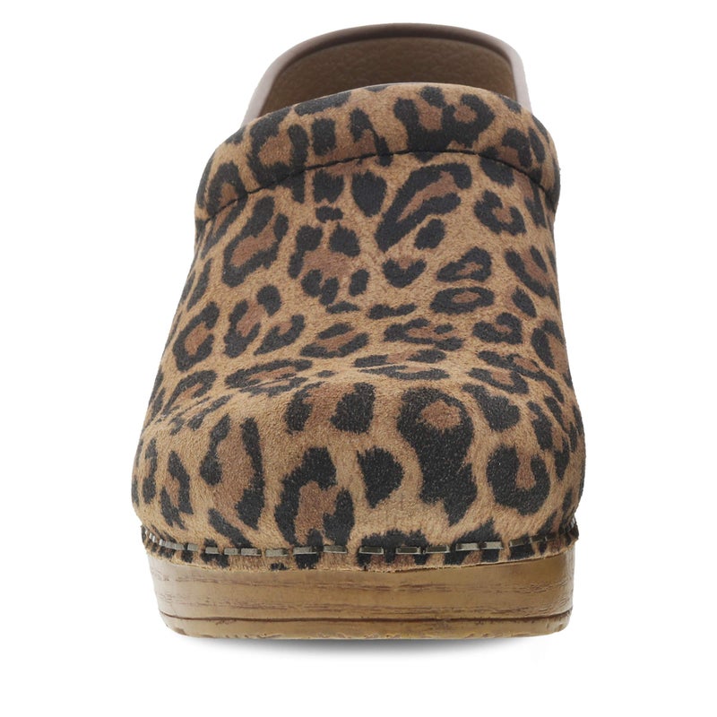 Dansko Womenâ€™s Professional Slip-On Clogs â€“Rocker Sole and Arch Support for Comfort-Ideal for Nursing, Food Service, HealthcareLeopard Suede 7.5-8 M US - Image 4